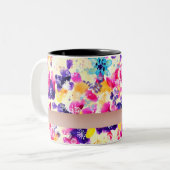 Tasse 2 Couleurs Fleurs fleurs sauvages de chabby Meadow (Devant gauche)