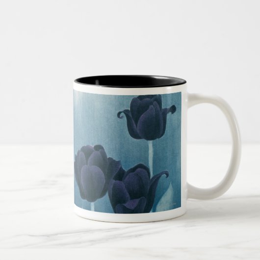 Tasse 2 Couleurs Fleurs foncées (Droit)