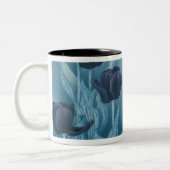 Tasse 2 Couleurs Fleurs foncées (Gauche)