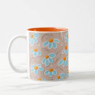 Tasse 2 Couleurs Fleurs Heureuses