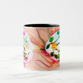 Tasse 2 Couleurs Fleurs Lys Roses (Centre)