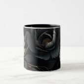 Tasse 2 Couleurs Fleurs noires et blanches (Centre)