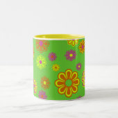 Tasse 2 Couleurs fleurs pop mod super (Centre)