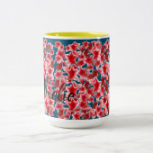 Tasse 2 Couleurs Fleurs roses (Centre)