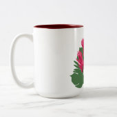 Tasse 2 Couleurs Fleurs roses (Gauche)