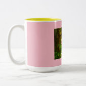 Tasse 2 Couleurs Fleurs roses debout (Gauche)