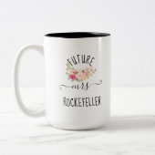 Tasse 2 Couleurs Fleurs Roses Vierges Futures Fiançailles Cadeau (Gauche)
