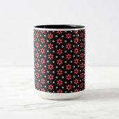 Tasse 2 Couleurs Fleurs rouges (Centre)