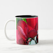 Tasse 2 Couleurs Fleurs rouges (Gauche)