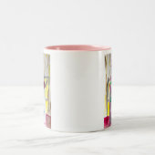 Tasse 2 Couleurs Fleurs sauvages dans un vase art abstrait (Centre)