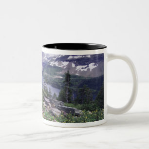 Tasse 2 Couleurs Fleurs sauvages et lac caché, arbustif
