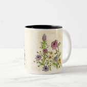Tasse 2 Couleurs Fleurs sauvages sauvages (Devant droit)