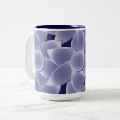 Tasse 2 Couleurs Fleurs violettes (Devant gauche)