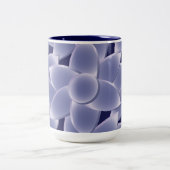 Tasse 2 Couleurs Fleurs violettes (Centre)