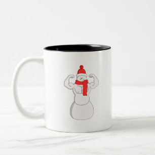 Tasse 2 Couleurs Flex Muscle Snowman