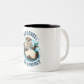 Tasse 2 Couleurs Float & Protect - Otter Papa Drôle (Devant droit)
