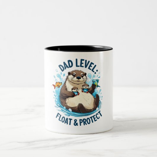 Tasse 2 Couleurs Float & Protect - Otter Papa Drôle (Centre)