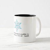 Tasse 2 Couleurs flocon (Devant droit)
