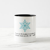 Tasse 2 Couleurs flocon (Centre)