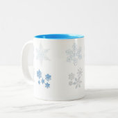 Tasse 2 Couleurs Flocon de neige (Devant gauche)