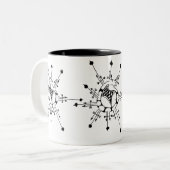 Tasse 2 Couleurs Flocon de neige (Devant gauche)