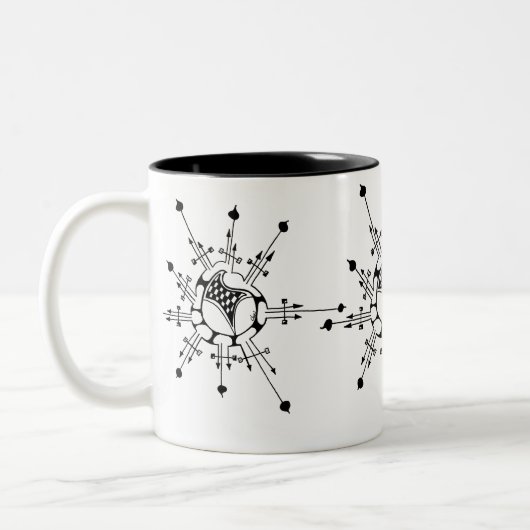 Tasse 2 Couleurs Flocon de neige (Gauche)