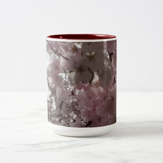 Tasse 2 Couleurs Floraison des cerisiers (Centre)