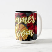 Tasse 2 Couleurs Floraison d'été (Devant droit)