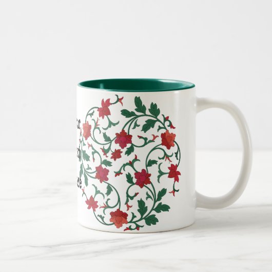 Tasse 2 Couleurs floral chinois (Droit)