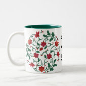 Tasse 2 Couleurs floral chinois (Gauche)