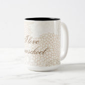 Tasse 2 Couleurs Floral Deux tons (Devant droit)