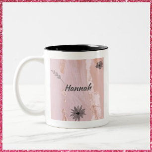 Tasse 2 Couleurs Floral or Rose moderne