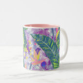 Tasse 2 Couleurs Floral tropical, Botanique (Devant droit)