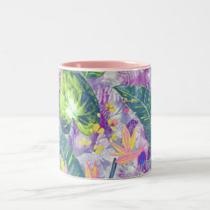 Tasse 2 Couleurs Floral tropical, Botanique