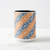 Tasse 2 Couleurs Florales Abstraites modernes (Centre)