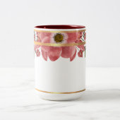 Tasse 2 Couleurs Flore à rames d'or (Centre)