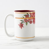 Tasse 2 Couleurs Flore à rames d'or (Gauche)