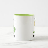 Tasse 2 Couleurs Flore de fleur de Dandelion (Centre)