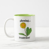 Tasse 2 Couleurs Flore de fleur de Dandelion (Gauche)