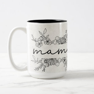 Tasse 2 Couleurs Flore de la main Bible chrétienne Verse