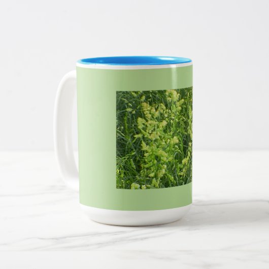 Tasse 2 Couleurs Flores de graines d'herbe (Devant gauche)