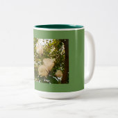 Tasse 2 Couleurs Flores de rose blanche (Devant droit)