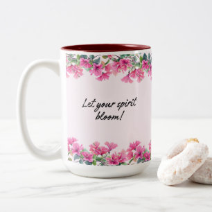 Tasse 2 Couleurs Flores roses