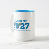 Tasse 2 Couleurs Florida Virtual HS promotion 2027 (Devant gauche)