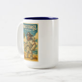 Tasse 2 Couleurs "Floride astro-pirate" (Devant gauche)