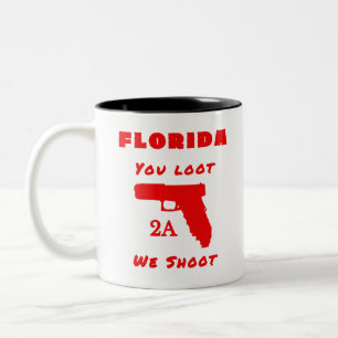 Tasse 2 Couleurs Floride - Deuxième amendement Liberté