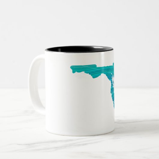 Tasse 2 Couleurs Floride Wave Fishing (Devant gauche)