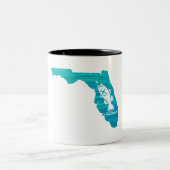 Tasse 2 Couleurs Floride Wave Fishing (Centre)