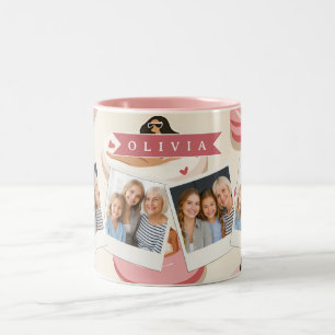 Tasse 2 Couleurs Flotteur de piscine rose mignon personnalisé esthé