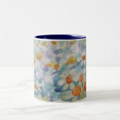 Tasse 2 Couleurs Flower Meadow Watercolor Faisy Floral (Centre)
